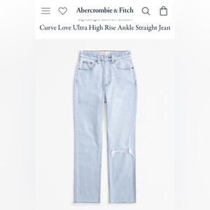 COPY - Abercrombie & Fitch Curve Love Jeans